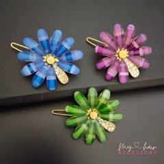 Fancy Floral Designed Bobby Pin B15484