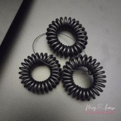 Black Spiral Wire Hair Tie Combo B200217